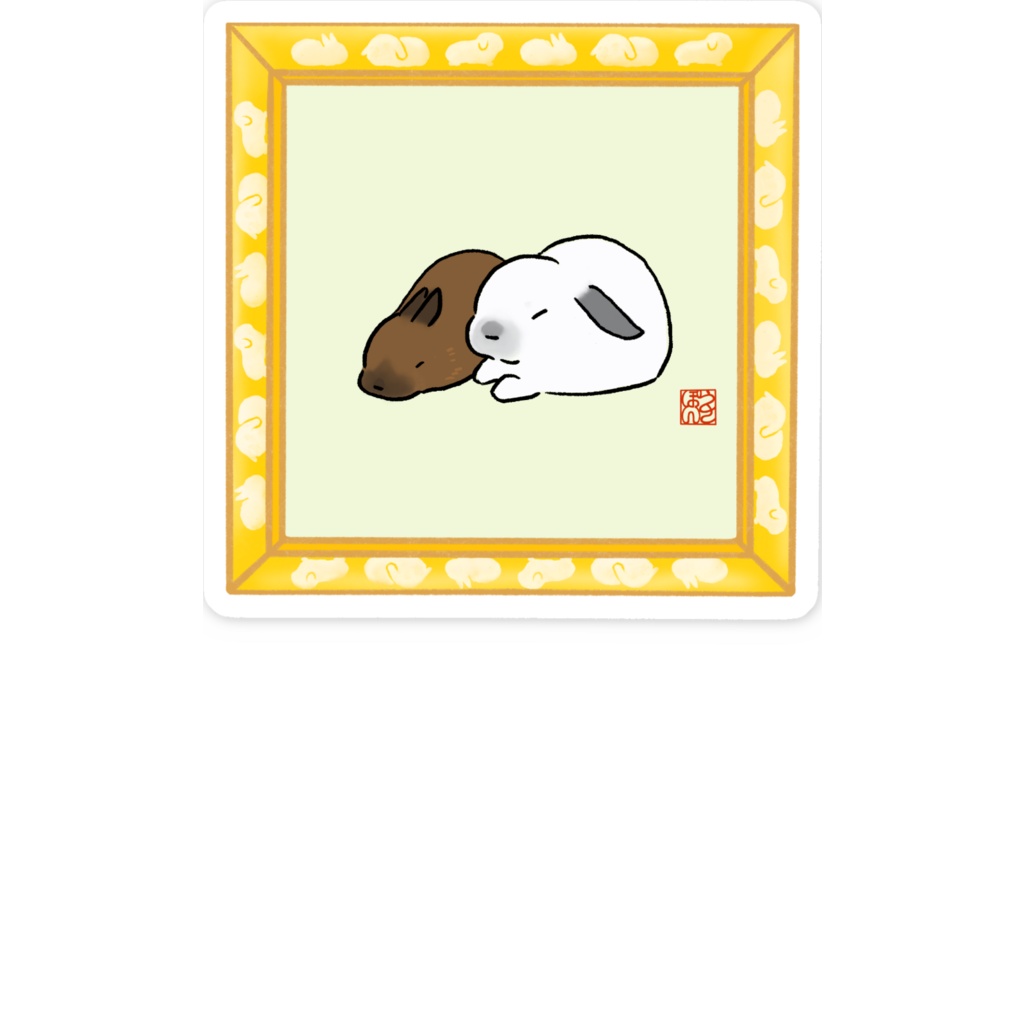 ギャラリー碧「うさぽん展」人気イラストスマホステッカー