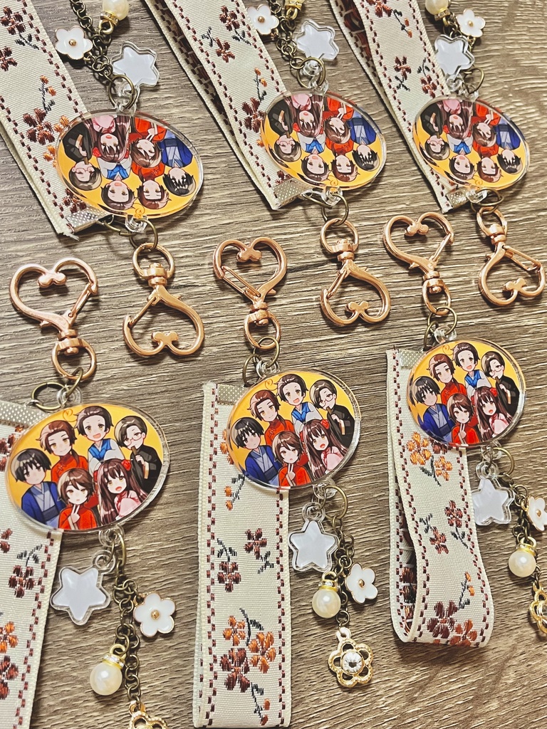 亜細亜組のじゃらじゃらアクリルキーホルダー