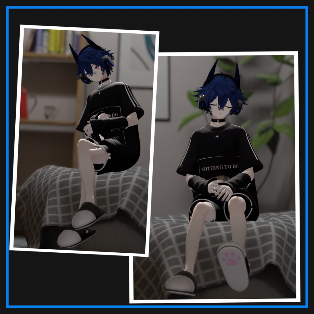 【無料】5アバター対応 シンプルスリッパ