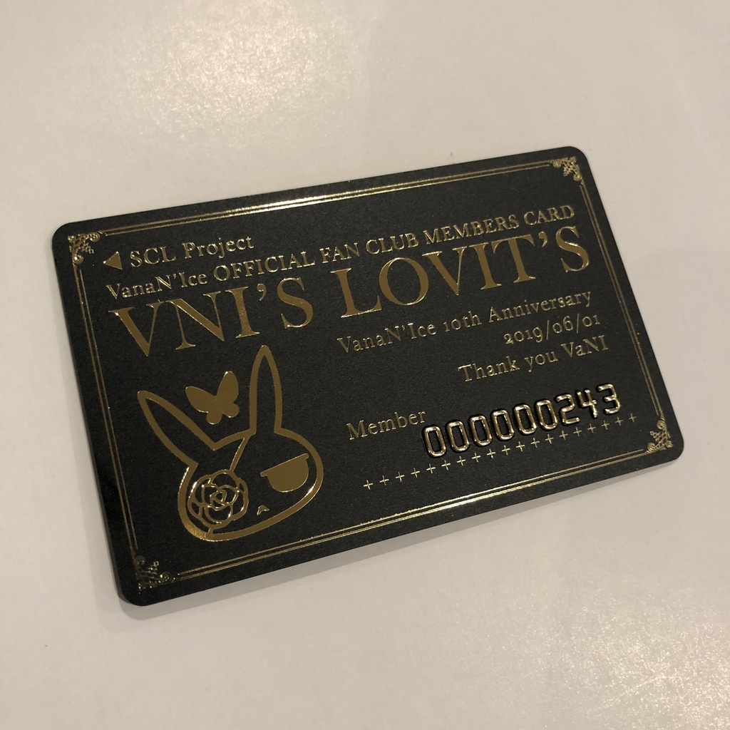 VNI'S LOVIT'S 会員証