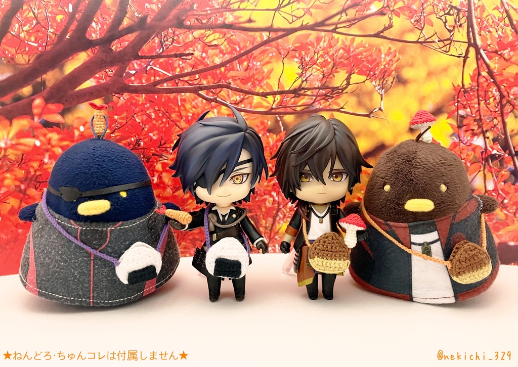 ねん守&ちゅん守*くり/おにぎりポシェット*