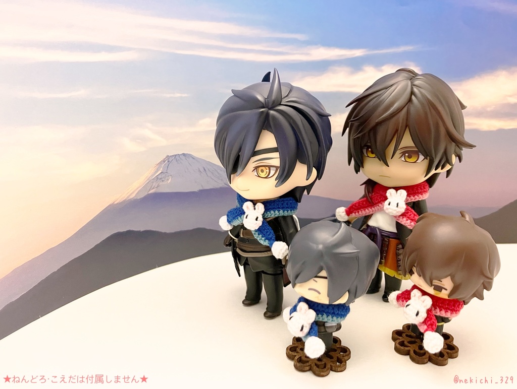 ねん守&こえ守*ぷくうさマフラー*