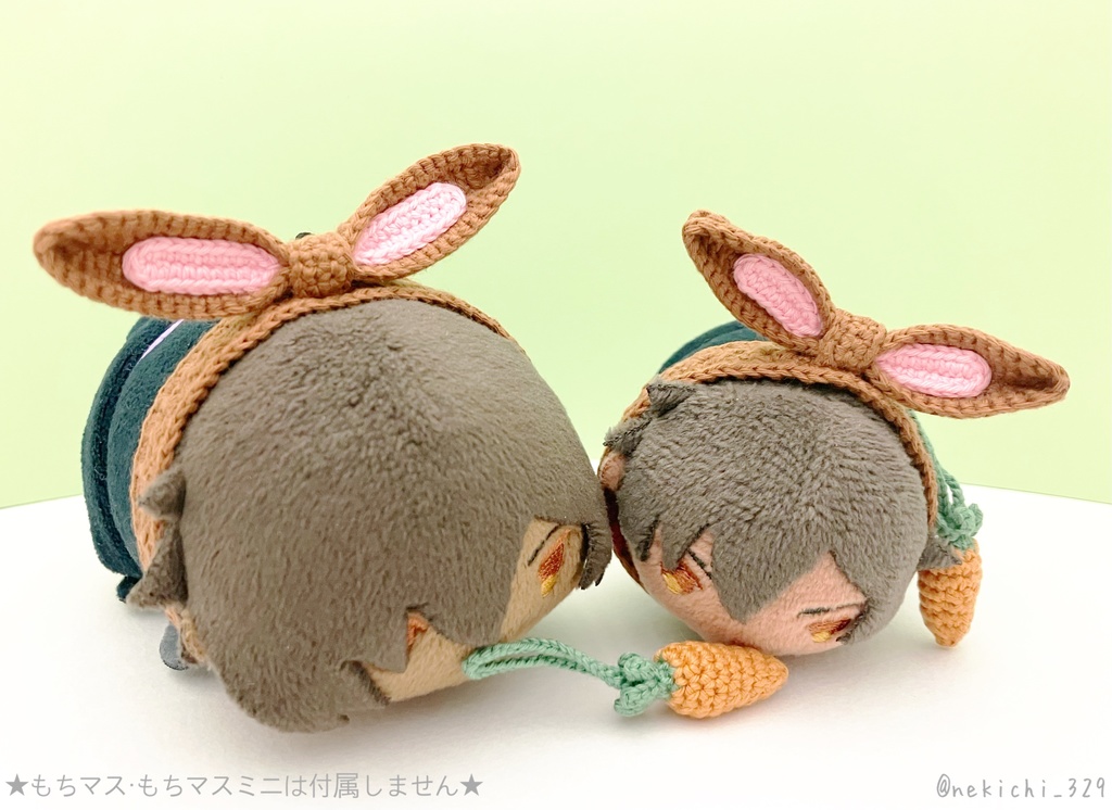 もち守&こもち守*うさみみりぼん(にんじんつき)*