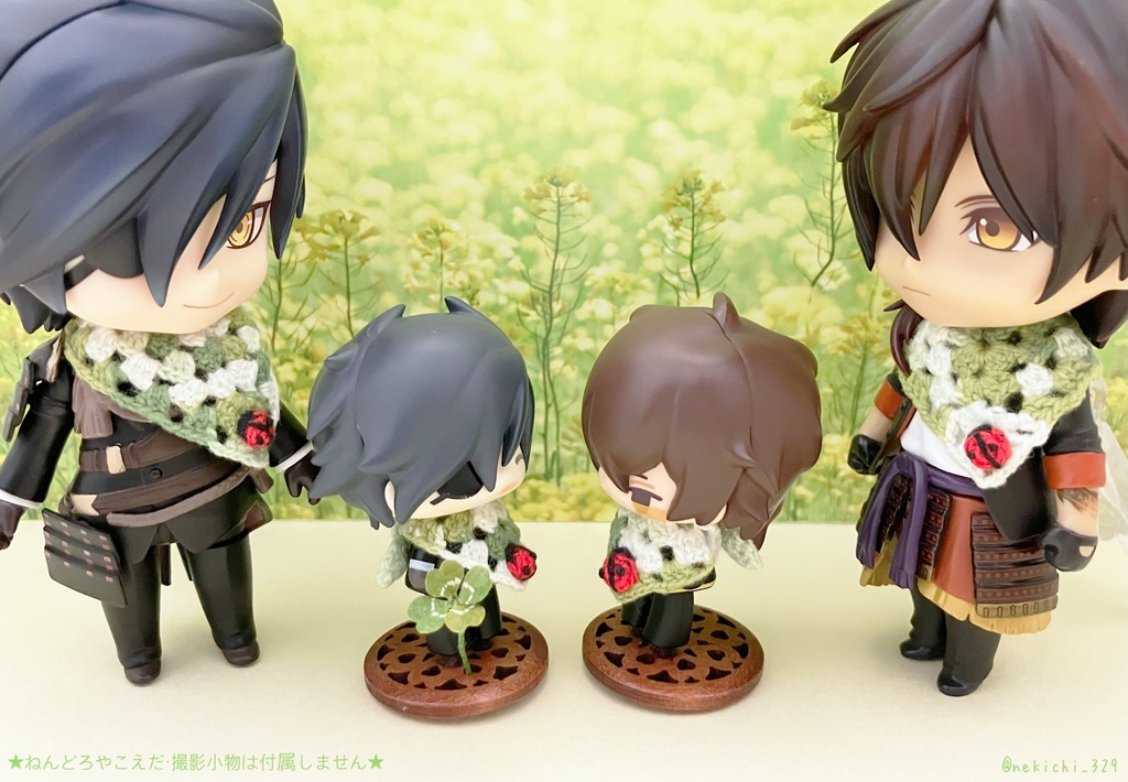 ねん守&こえ守*はっぱのすかーふ(てんとうむし付き)*