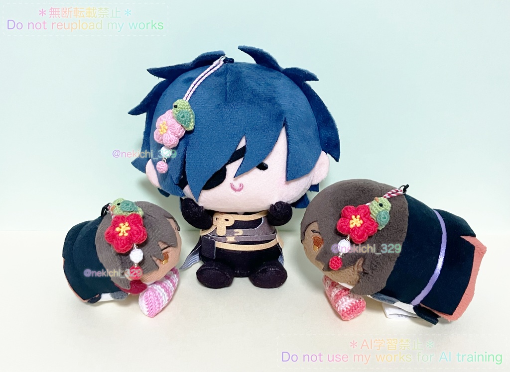 もち守&こもち守&んま守*うめとうぐいすのお飾り*