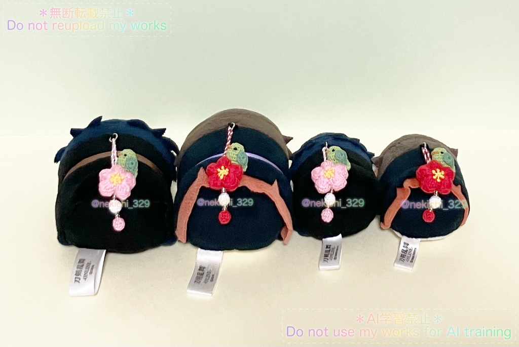 もち守&こもち守&んま守*うめとうぐいすのお飾り*