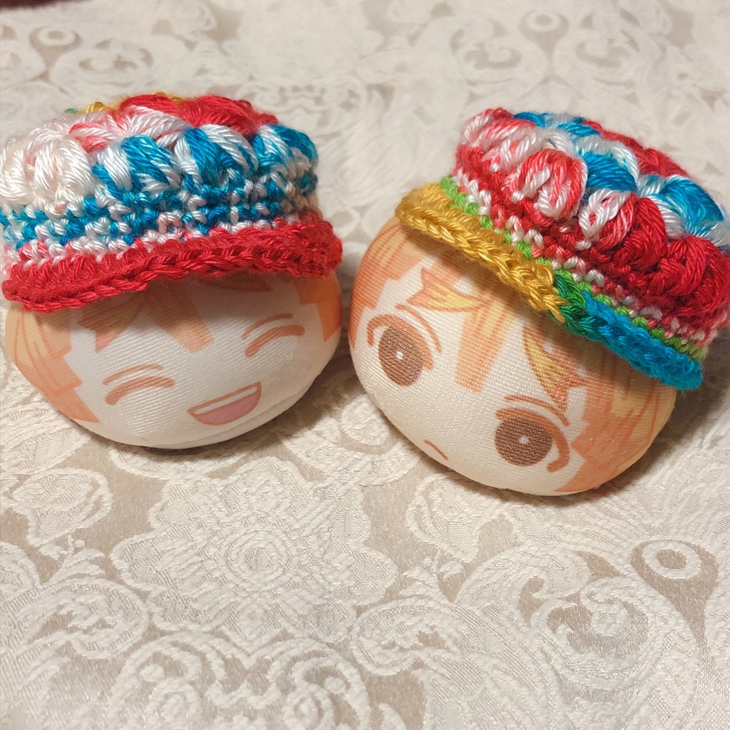 お花いっぱいキャスケット風帽子(カラフル)