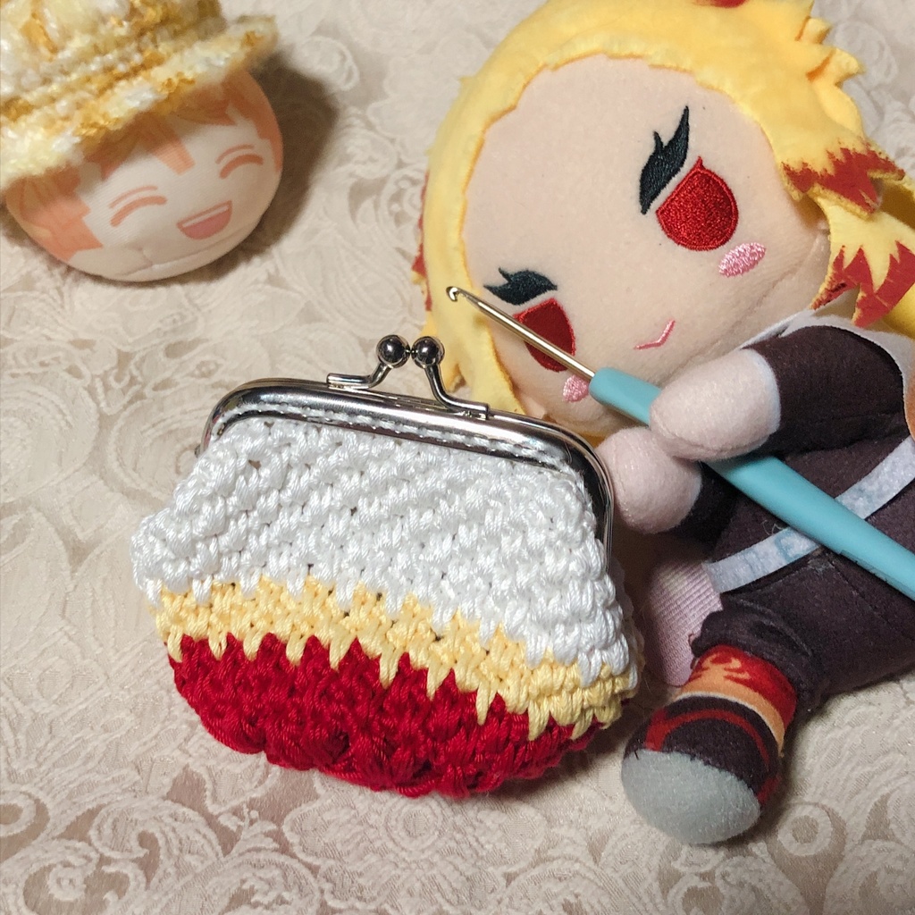 お花いっぱいがま口(ほのおマント)