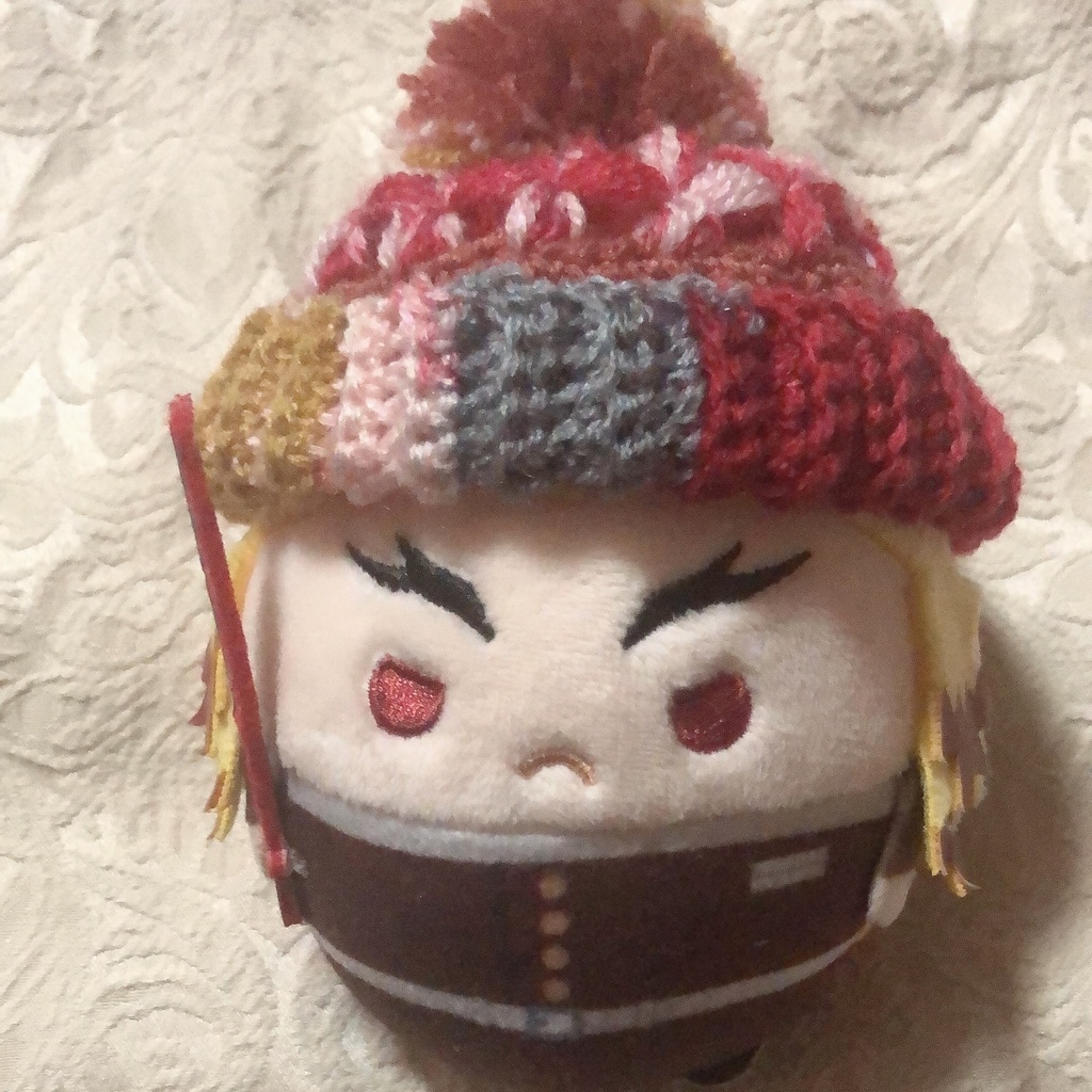 お花のぽんぽんニット帽(春夏秋冬シリーズ)ふわコロりんサイズ