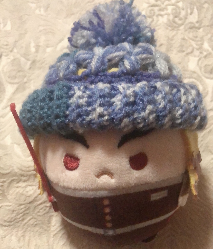 お花のぽんぽんニット帽(春夏秋冬シリーズ)ふわコロりんサイズ