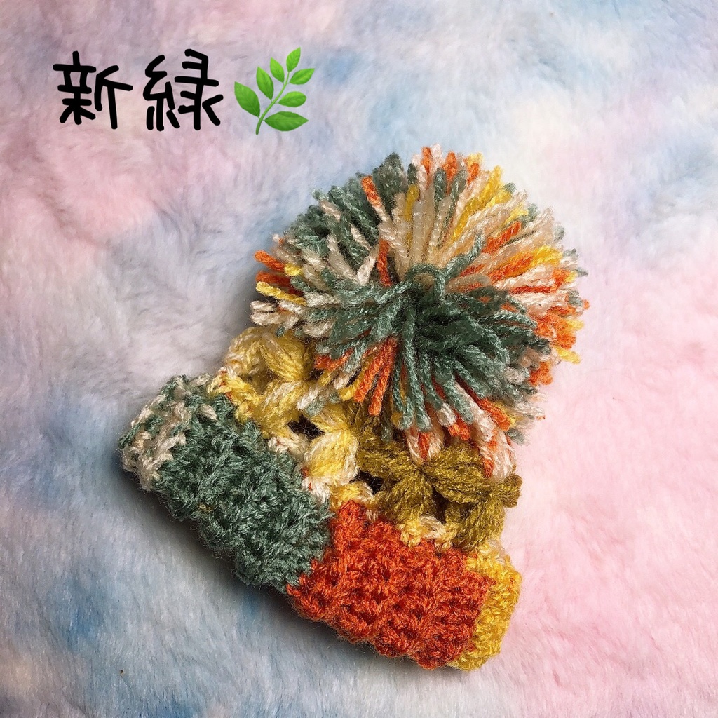 第2弾🌟お花のぽんぽんニット帽☆春夏秋冬シリーズ