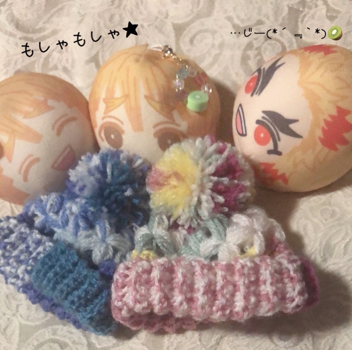 第2弾🌟お花のぽんぽんニット帽☆春夏秋冬シリーズ ふわコロりんサイズ