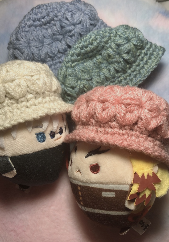 まわりがお花のばけっとはっと☆ふわコロりんサイズ