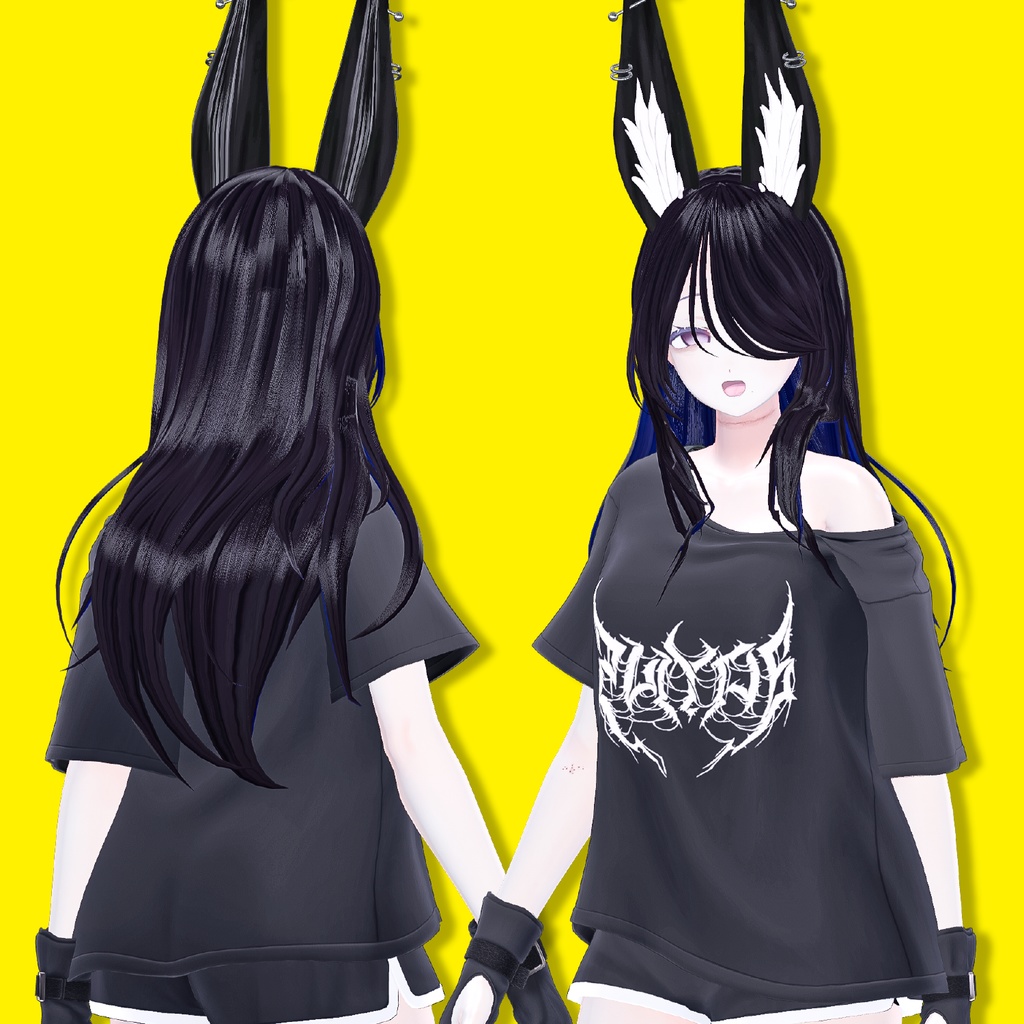 【VRC Hair】Long Bunny Hair & Rabbit Ear