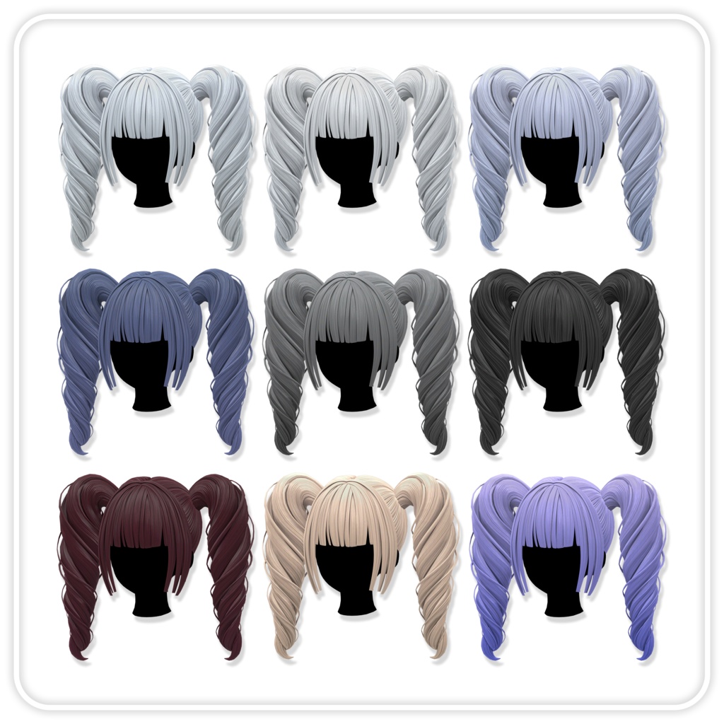 【VRC Hair】Spring Twin