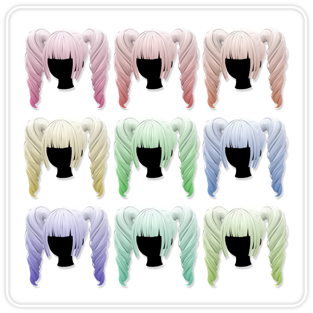 【VRC Hair】Spring Twin