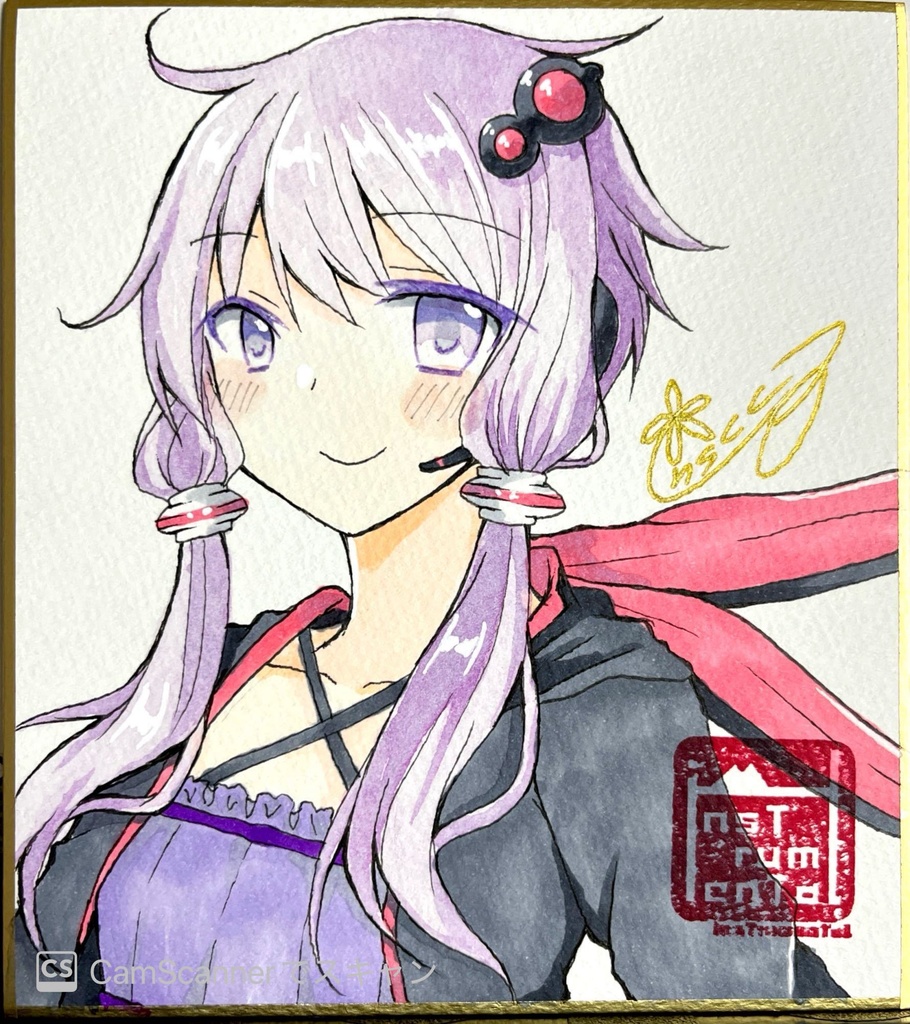 結月ゆかりミニ色紙