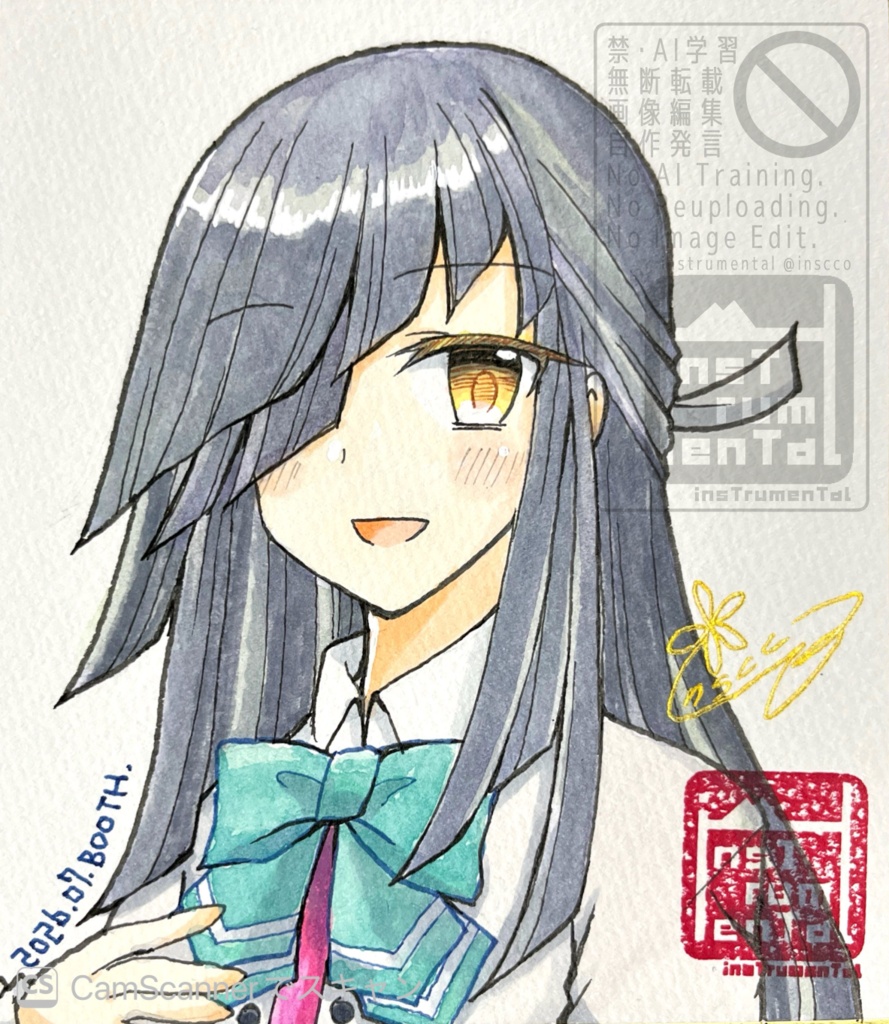 早霜改二ミニ色紙