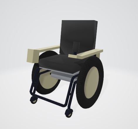 上海製丁嵐式車椅子