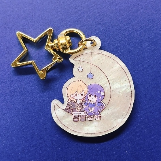 おつきさまアクキー(Acrylic key chain)