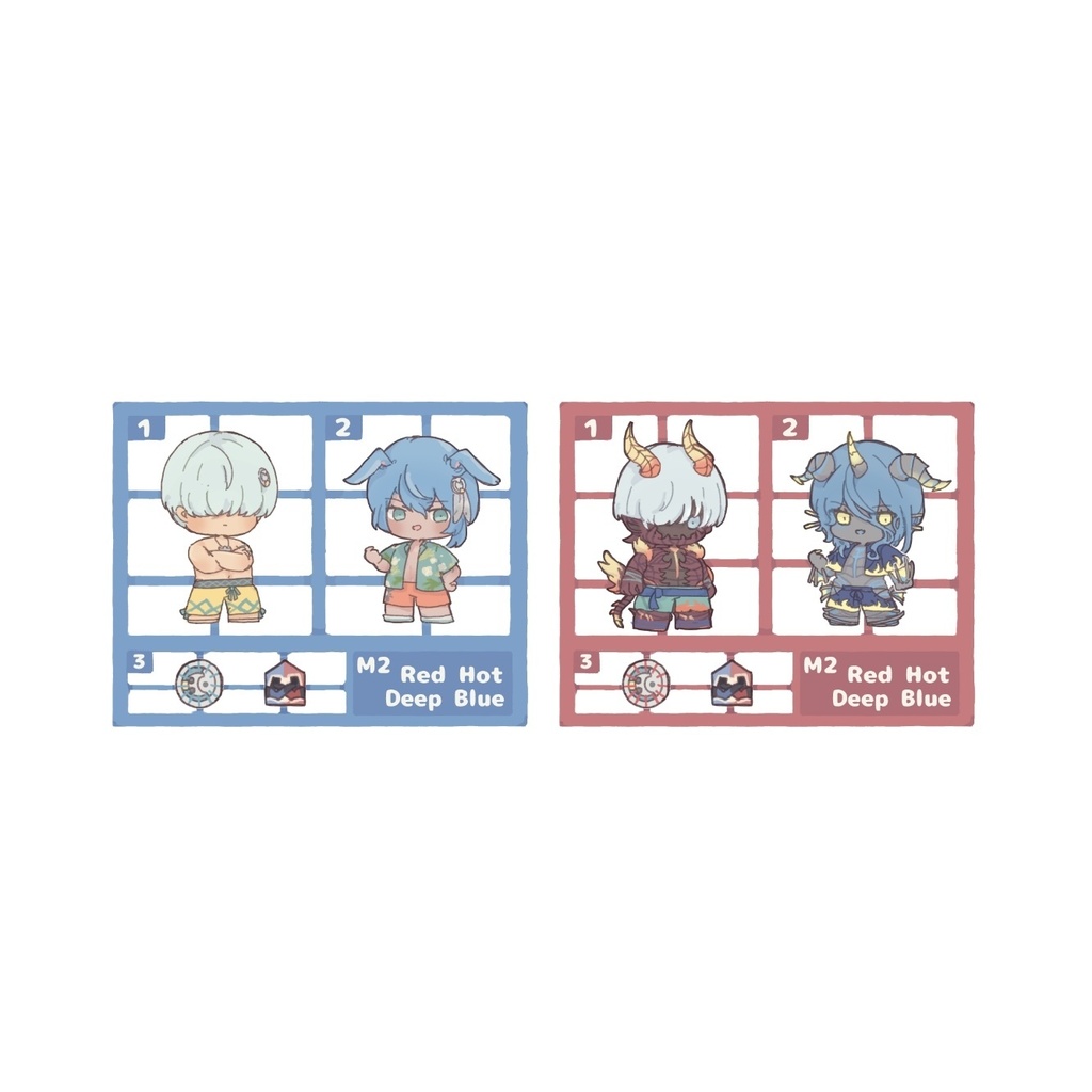 ランナー風アクリルキーホルダー