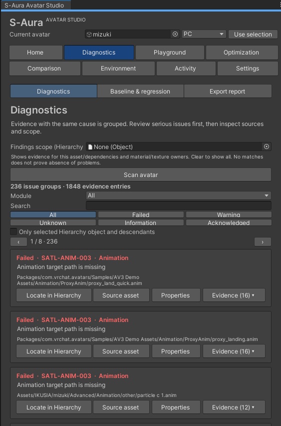 【無料 / Free】S-Aura Avatar Studio|アバター診断・テクスチャ最適化|Development Preview