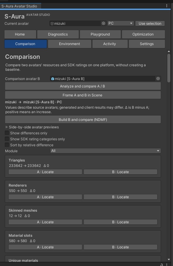 【無料 / Free】S-Aura Avatar Studio|アバター診断・テクスチャ最適化|Development Preview