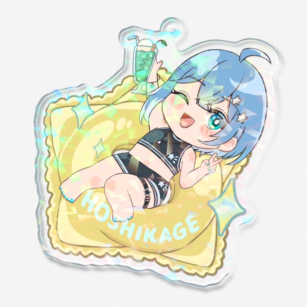 【季節】水着ミニキャラアクリルキーホルダー
