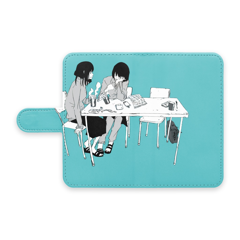 手帳型Androidケース 「休み時間」