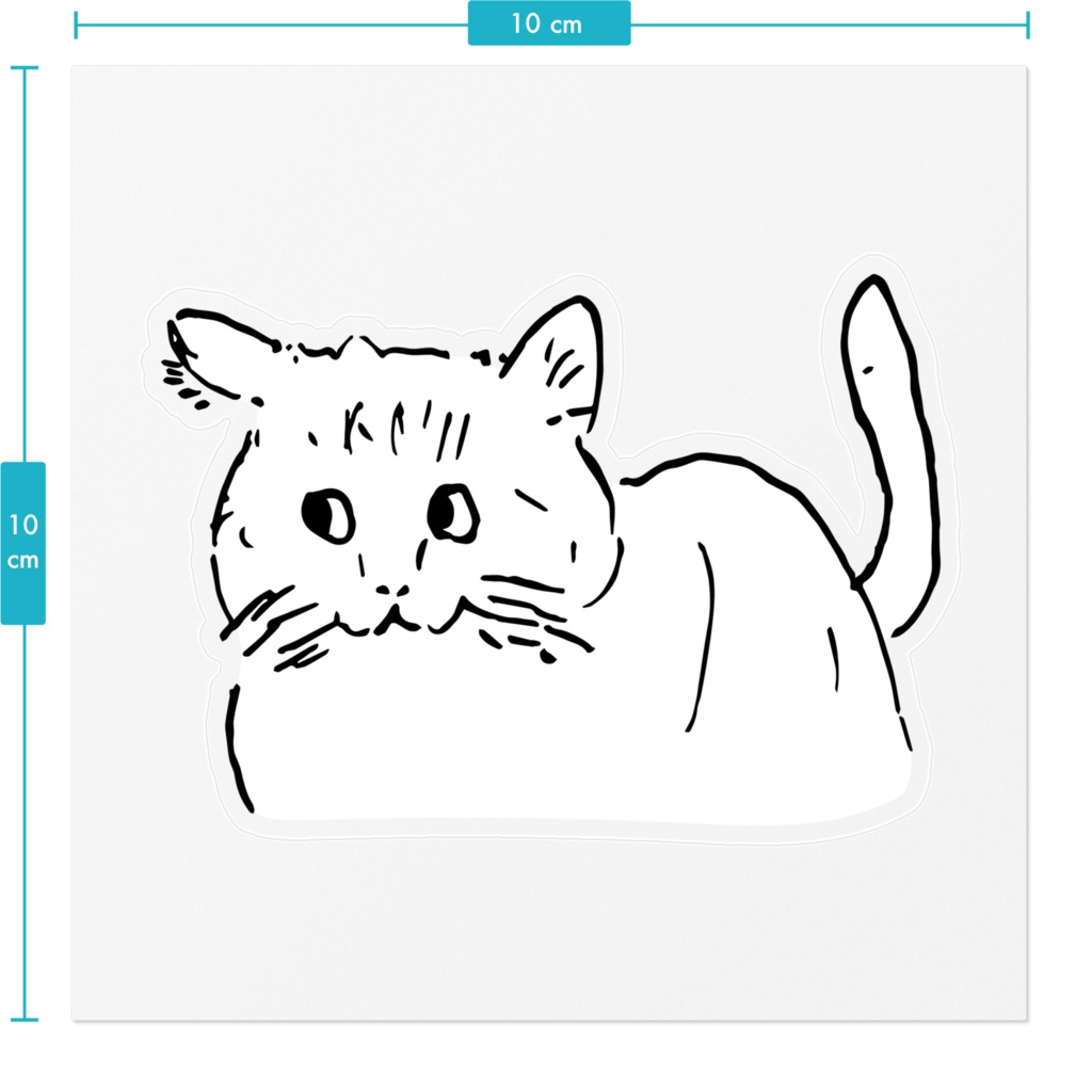バーチャルねこステッカー