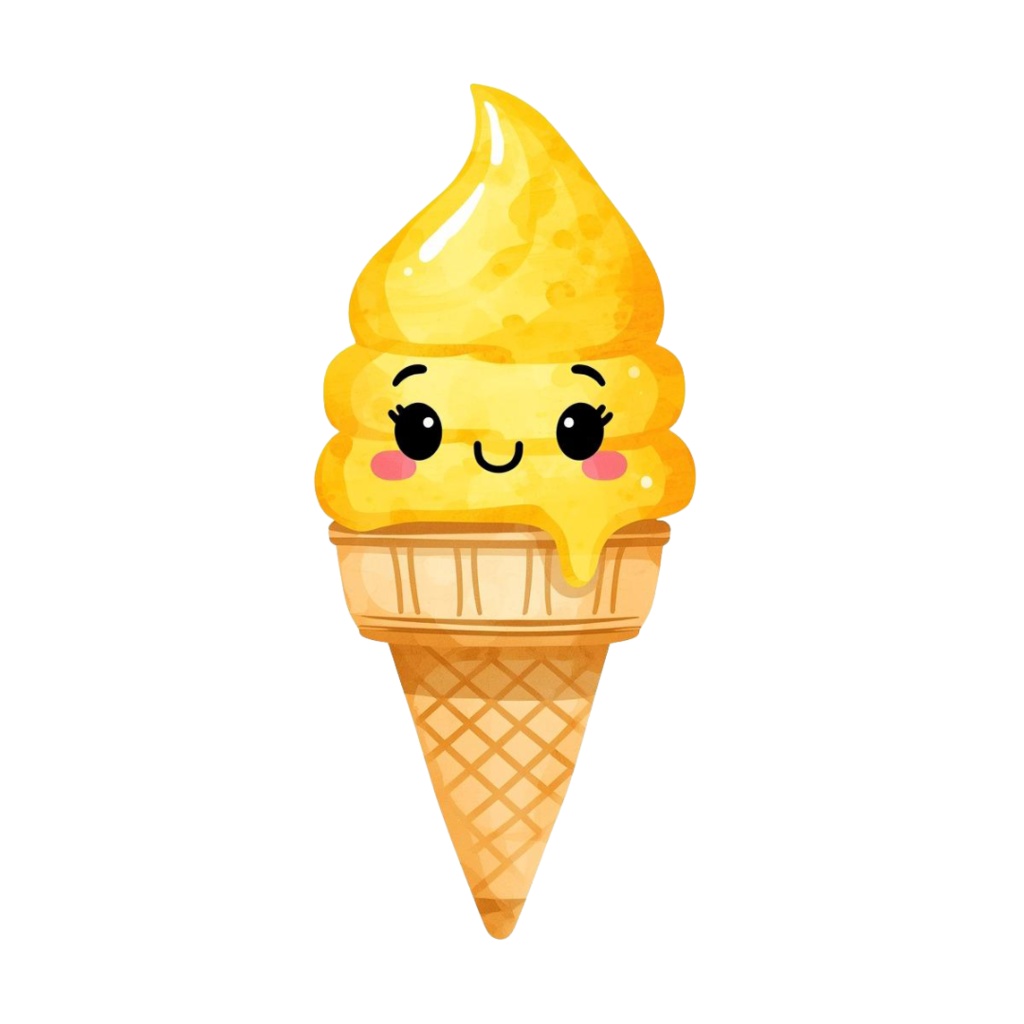 黄色い水彩旅行シリーズ クリップアートセット(PNG形式/背景透過)