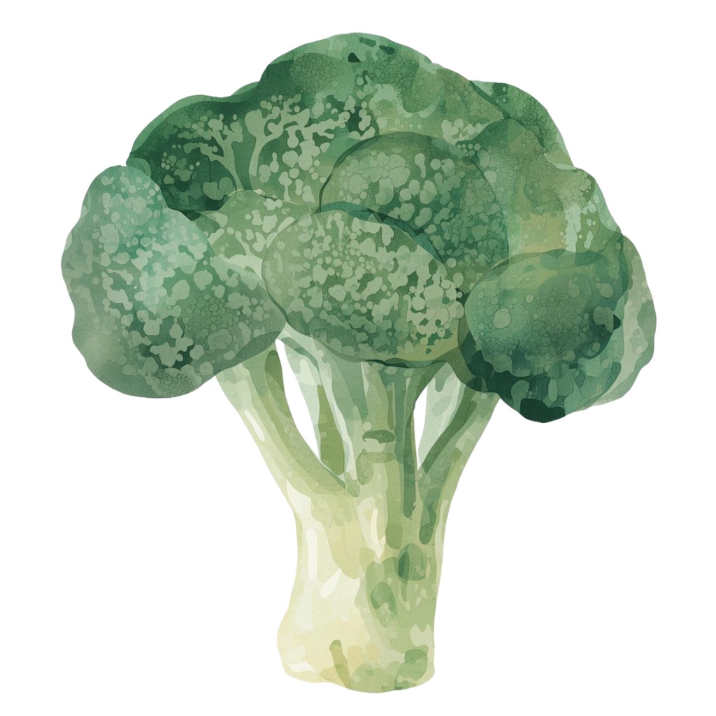 水彩タッチの手書き風野菜クリップアートセット(8種類)