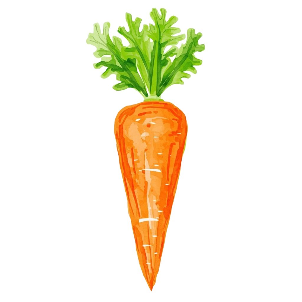 水彩タッチの手書き風野菜クリップアートセット(8種類)