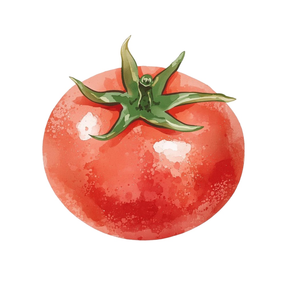 水彩タッチの手書き風野菜クリップアートセット(8種類)