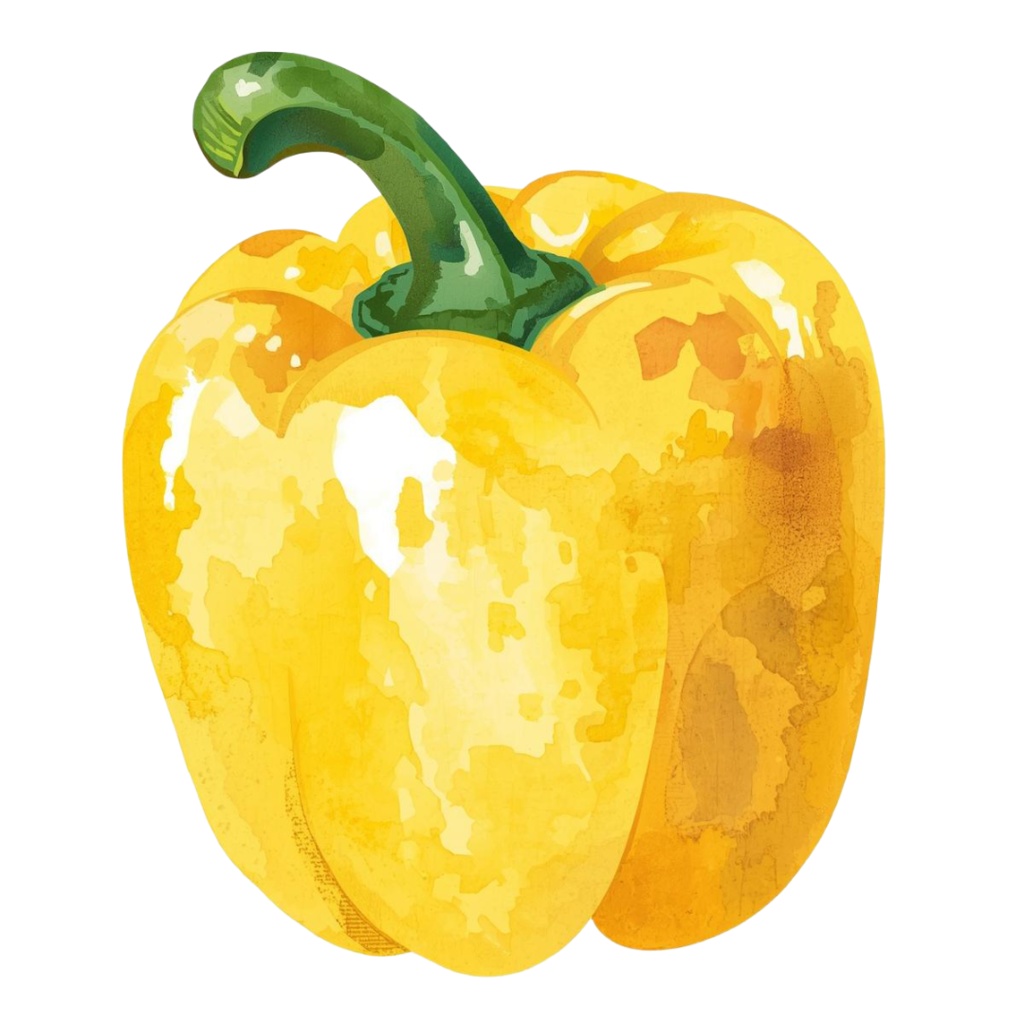 水彩タッチの手書き風野菜クリップアートセット(8種類)