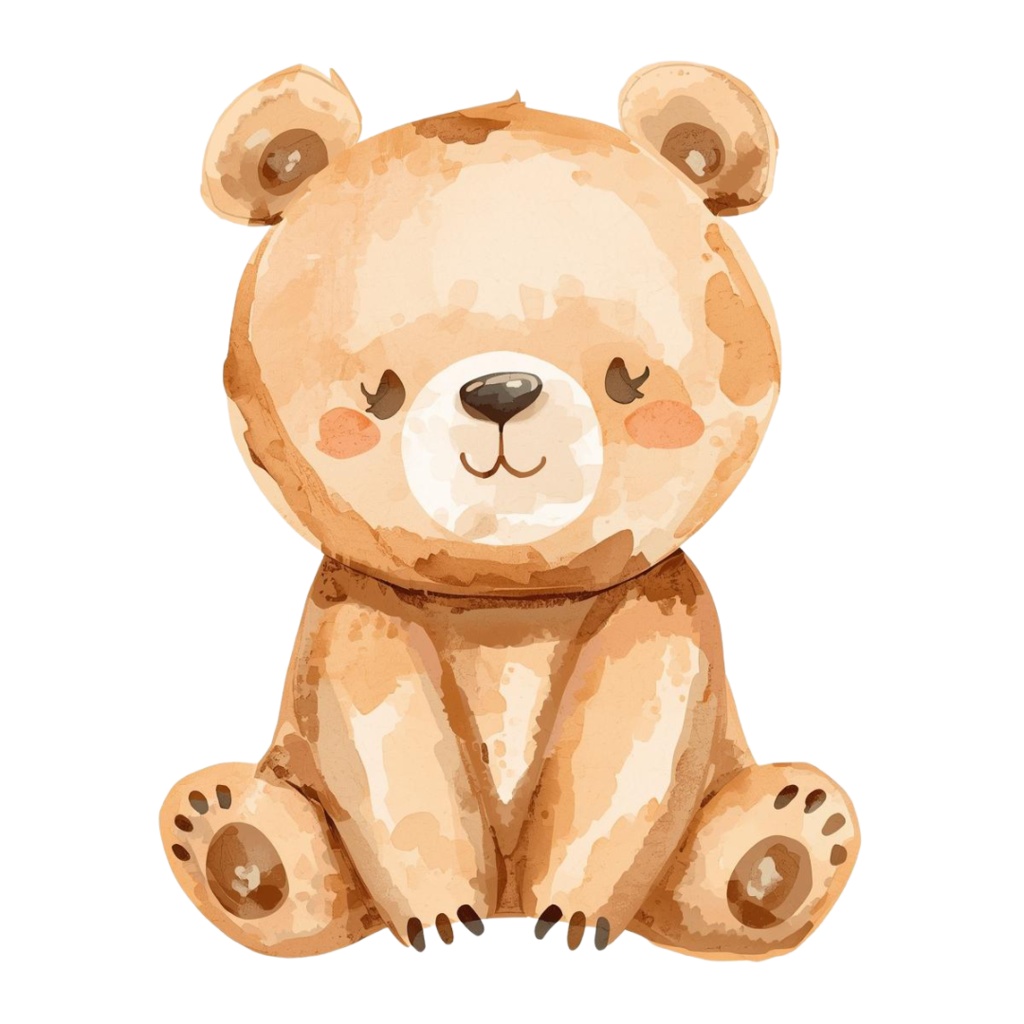 水彩風ゆるかわ動物クリップアート10種セット|ねこ・いぬ・うさぎ・くま・パンダなど