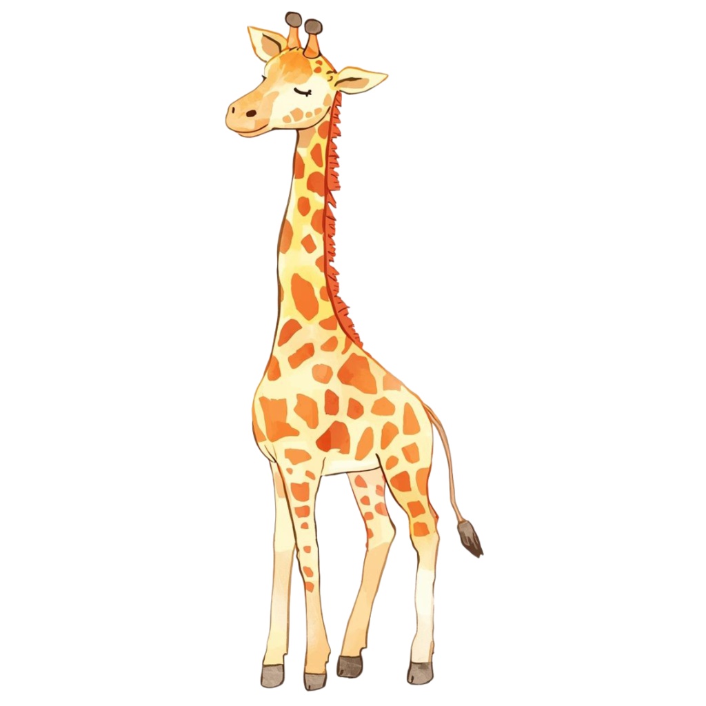 水彩風ゆるかわ動物クリップアート10種セット|ねこ・いぬ・うさぎ・くま・パンダなど