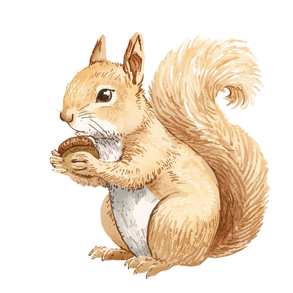 水彩風ゆるかわ動物クリップアート10種セット|ねこ・いぬ・うさぎ・くま・パンダなど