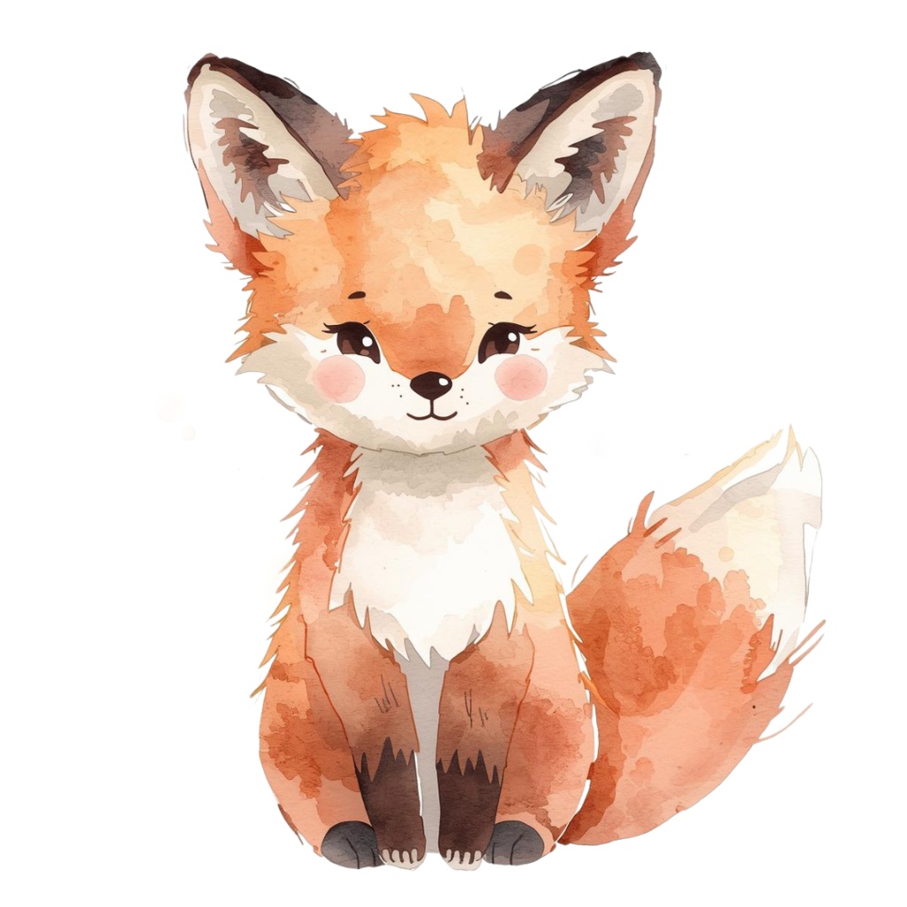 水彩風ゆるかわ動物クリップアート10種セット|ねこ・いぬ・うさぎ・くま・パンダなど