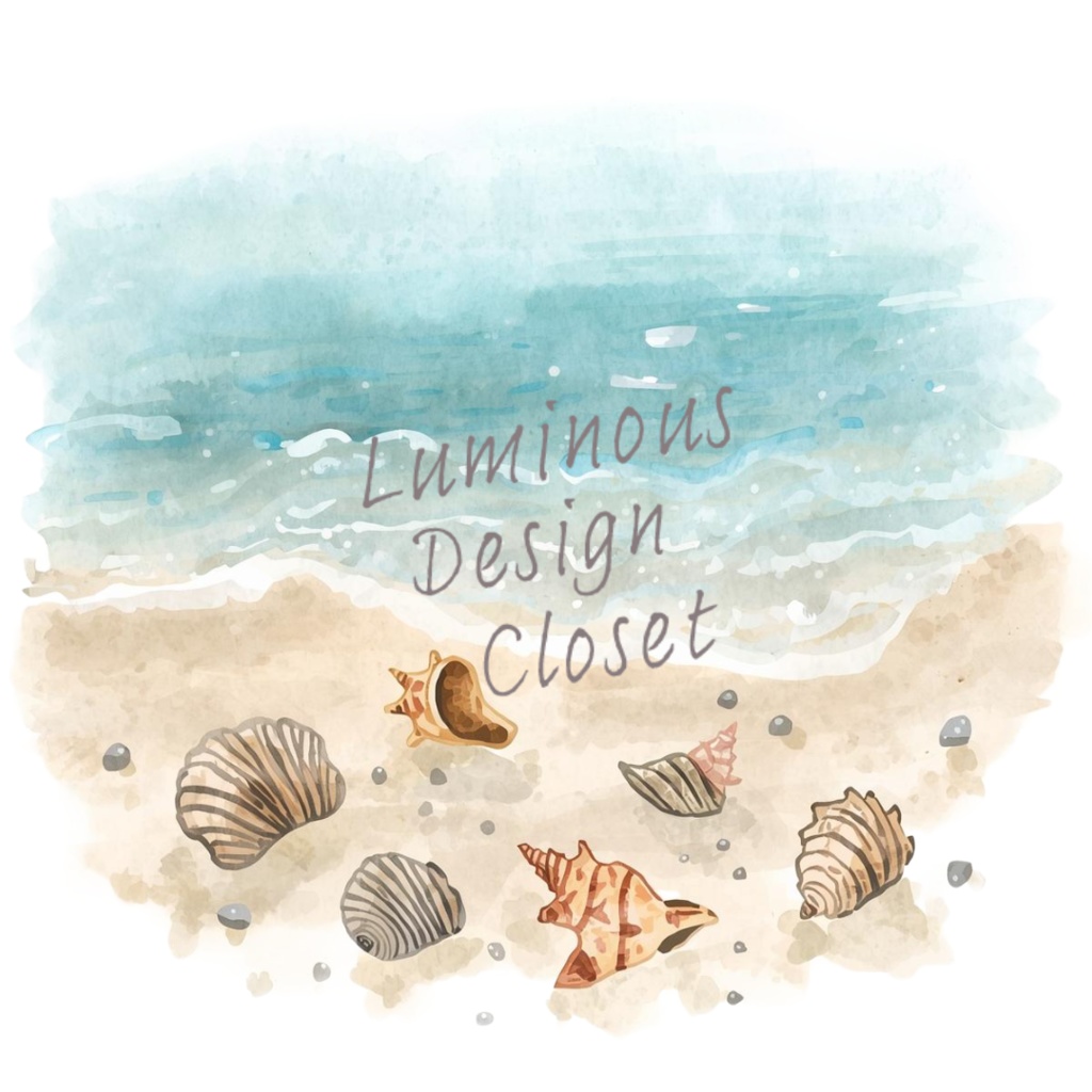 【先着5名限定!10点セット350円】夏の水彩クリップアート10点セット