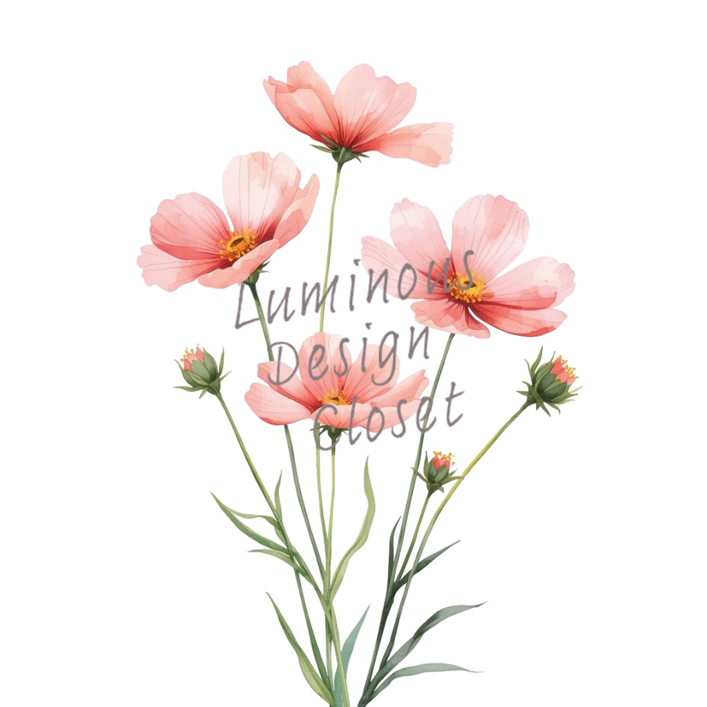 秋のぬくもりを感じる水彩クリップアートセット10個セット