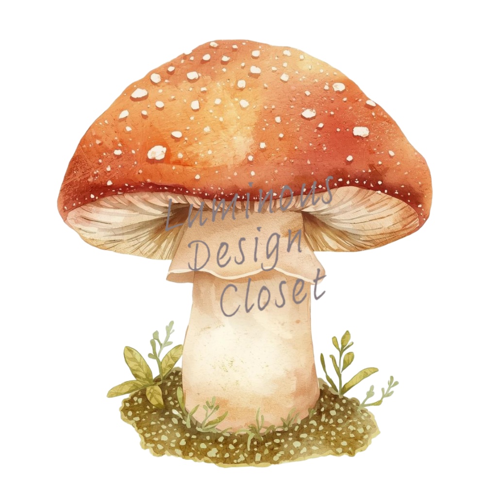 秋のぬくもりを感じる水彩クリップアートセット10個セット