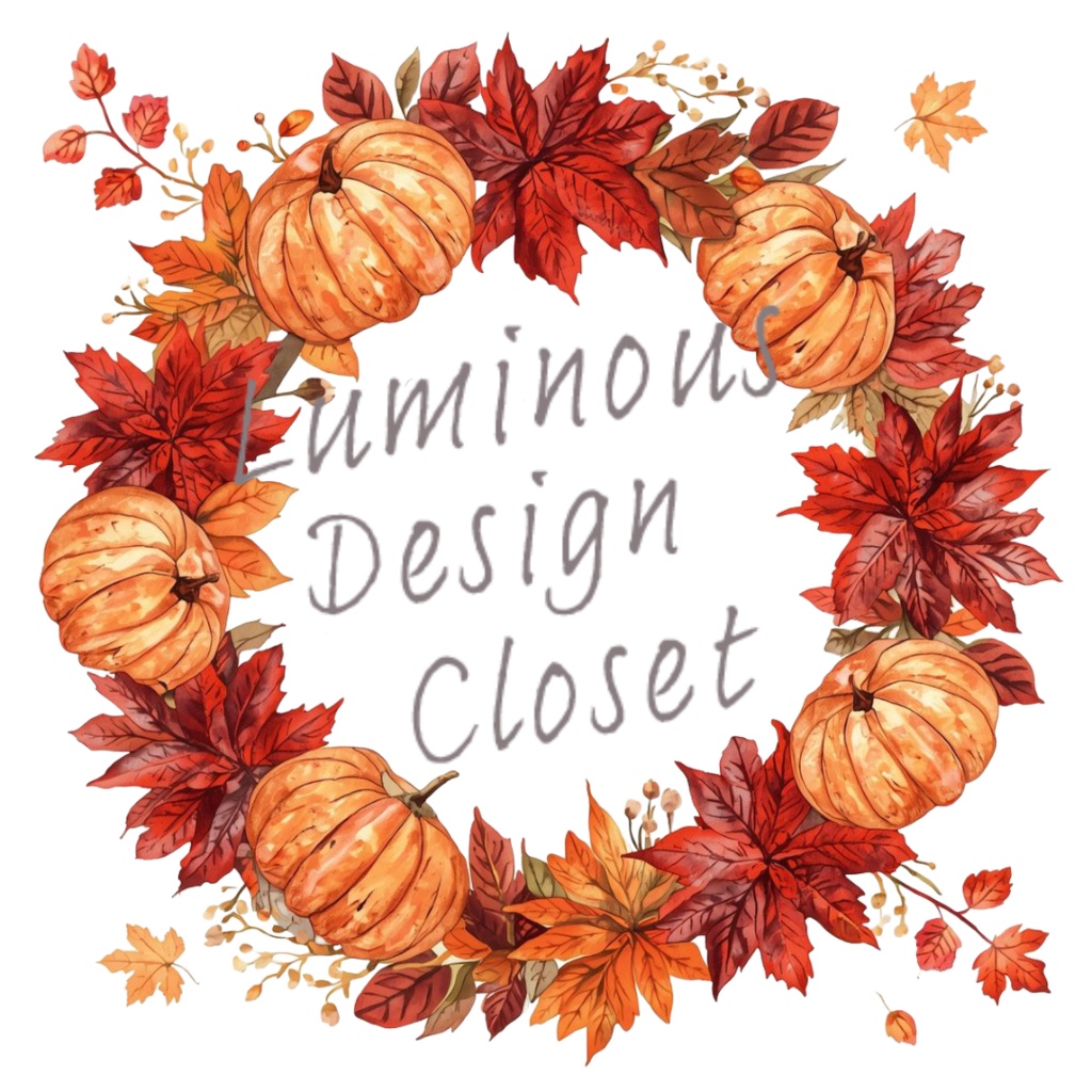 秋のぬくもりを感じる水彩クリップアートセット10個セット