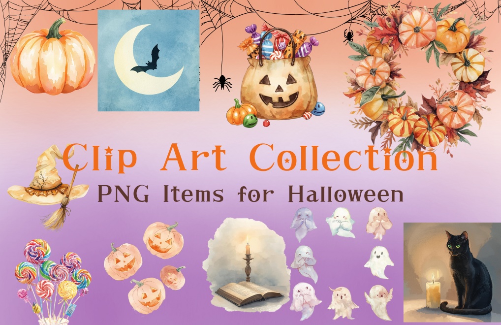【今月限定!キャンペーン中👻】ハロウィン🎃クリップアート10点セット