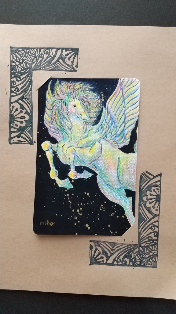 なないろペガサス・アクリル画