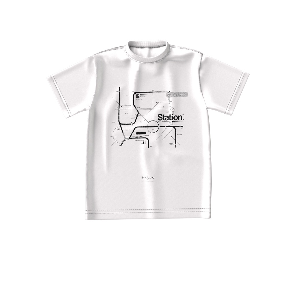 graphic design : Station.　ビッグシルエットTシャツ