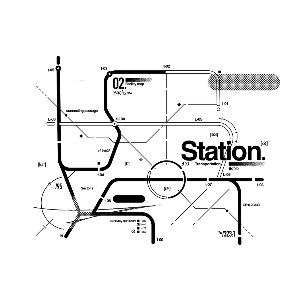 graphic design : Station. ビッグシルエットTシャツ