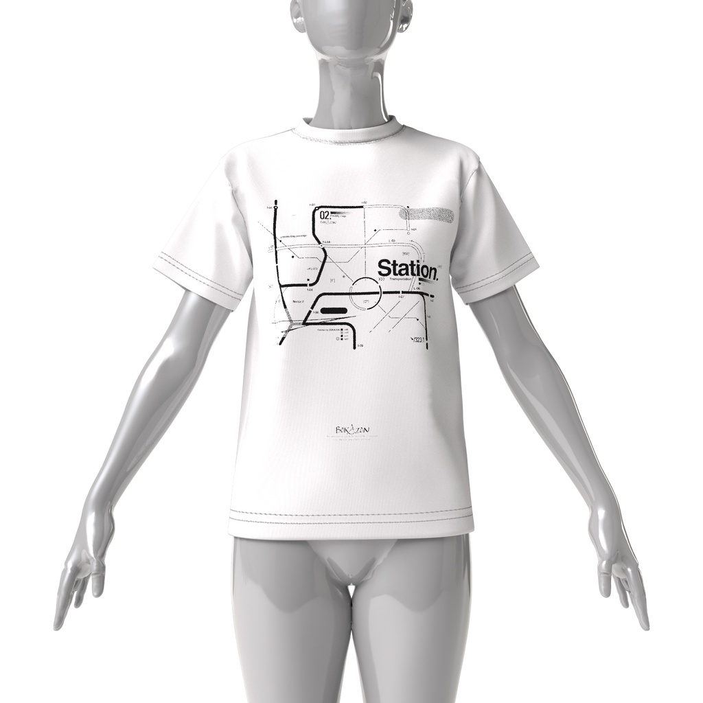 graphic design : Station. ビッグシルエットTシャツ