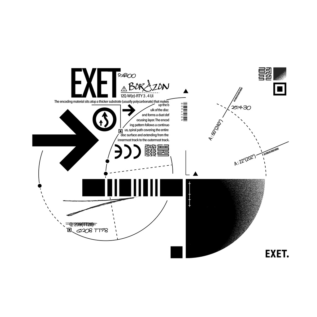 graphic design : EXET. Tシャツ