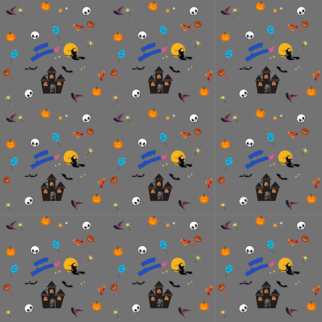 ハロウィン　デザインペーパー